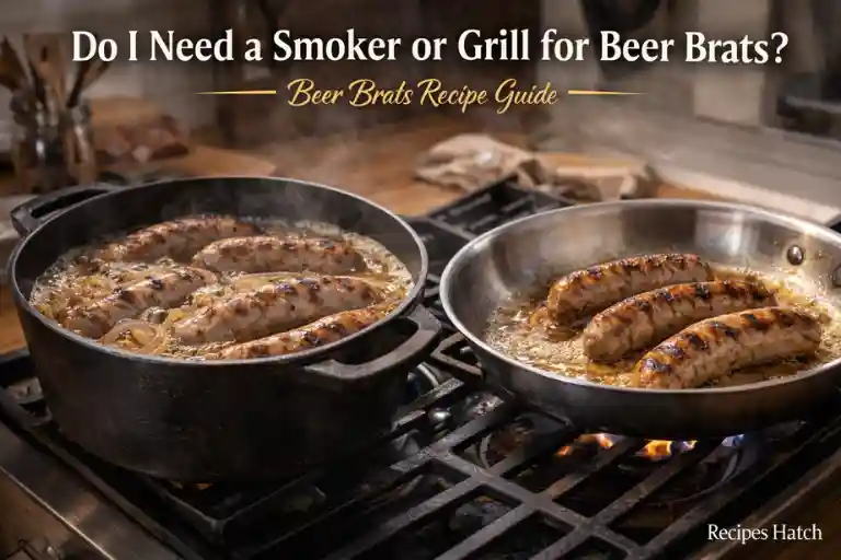 Do I need a smoker or grill to make beer brats