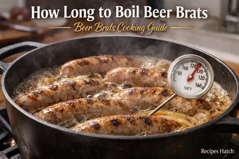 How long to boil beer brats