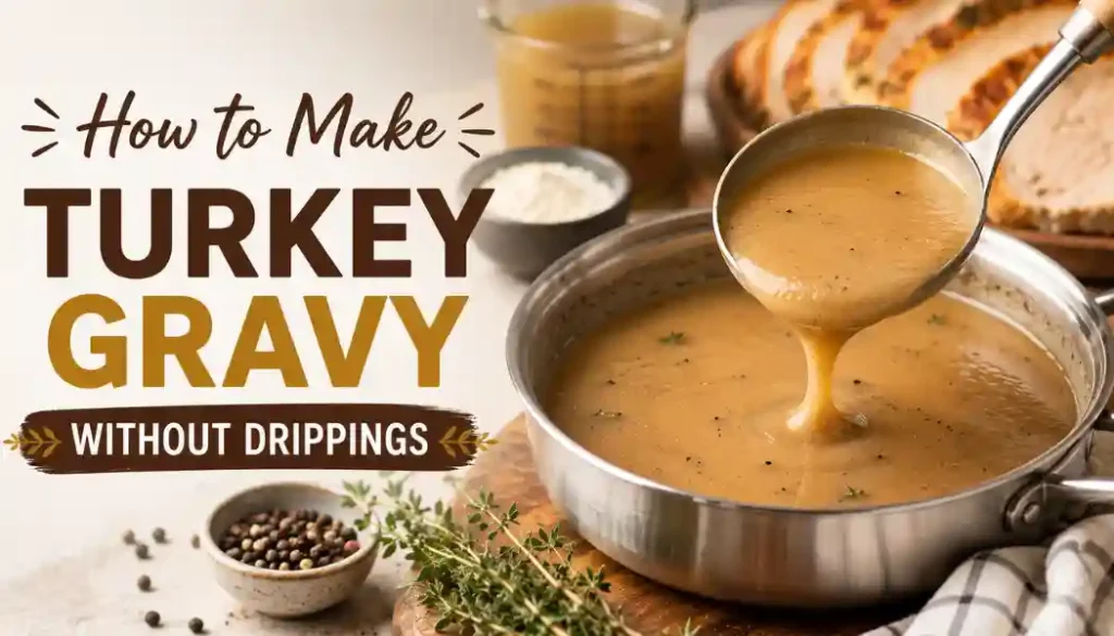How to Make Turkey Gravy Without Drippings