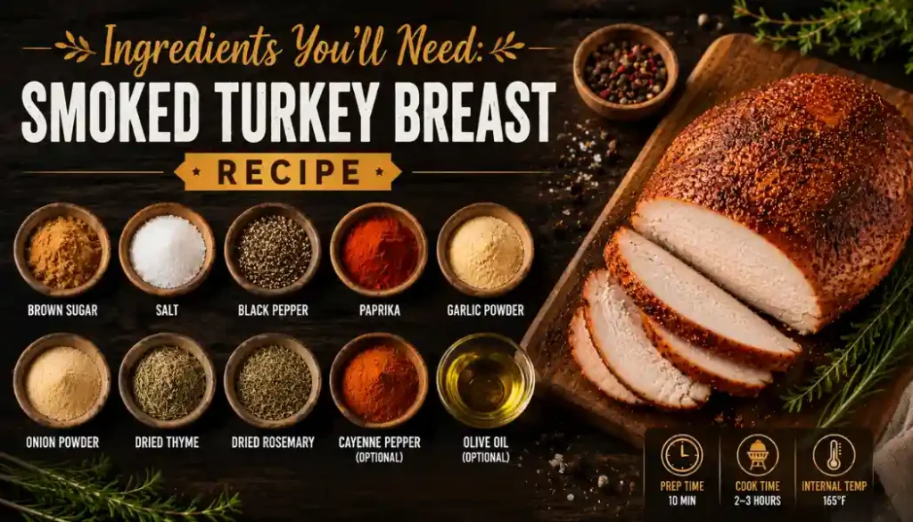 Ingredients You'll Need_ Smoked Turkey Breast Recipe