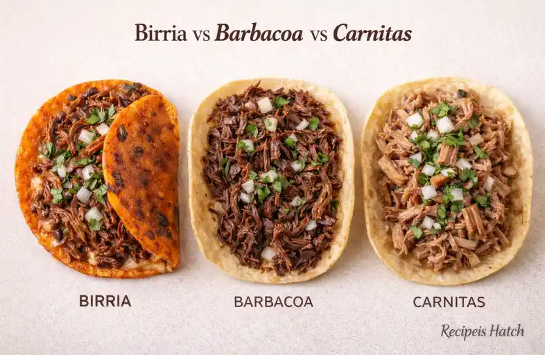 Birria vs Barbacoa vs Carnitas