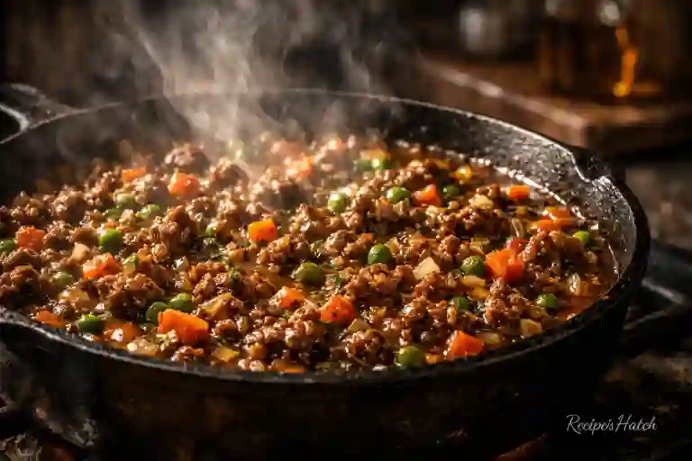 Cooking & Meat Mixture Step