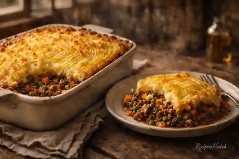 Finished Baked Pie & Serving