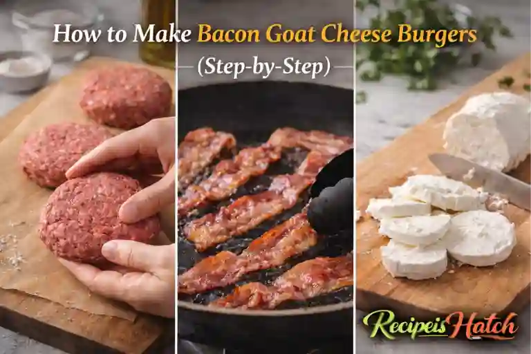 How to Make Bacon Goat Cheese Burgers (Step-by-Step)