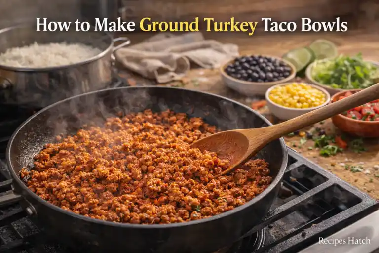 How to Make Ground Turkey Taco Bowls