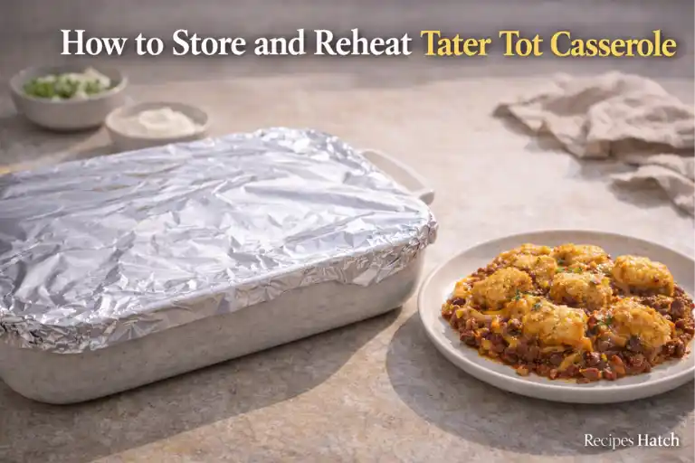 How to Store and Reheat Tater Tot Casserole