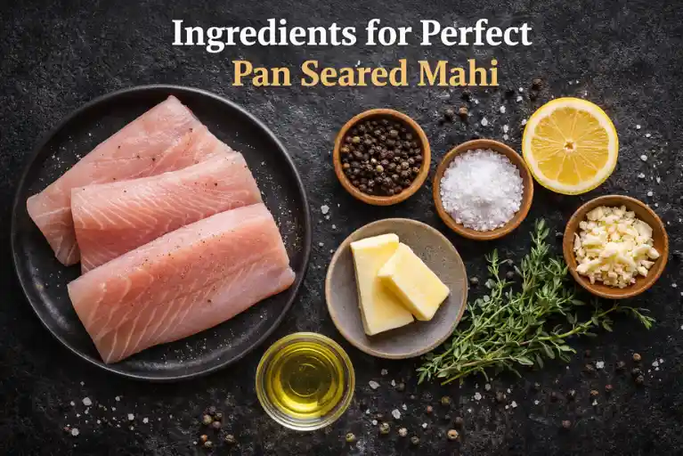 Ingredients for Perfect Pan Seared Mahi