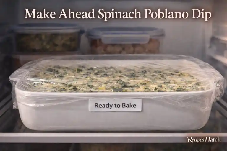 Make Ahead Spinach Poblano Dip