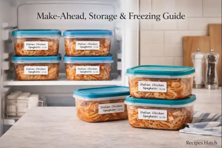 Make-Ahead, Storage & Freezing Guide