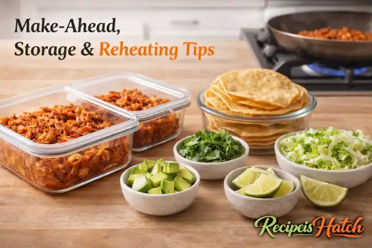 Make-Ahead, Storage & Reheating Tips