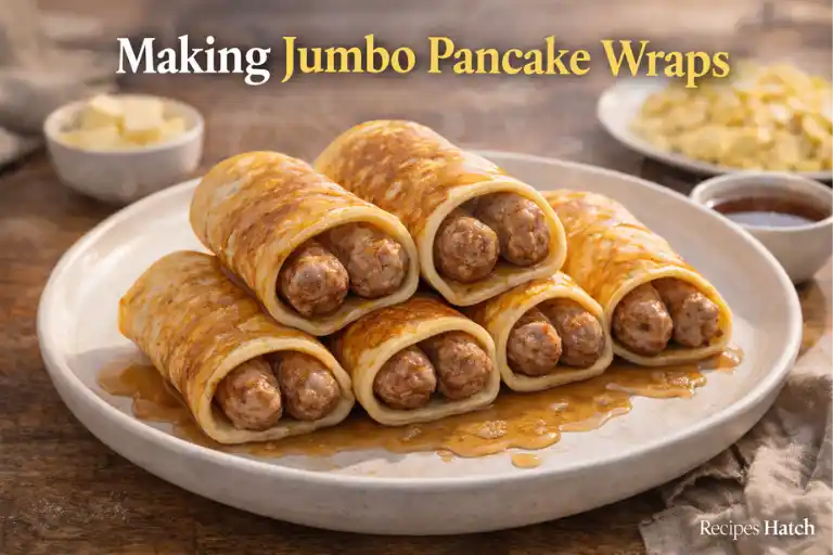Making Jumbo Pancake Wraps