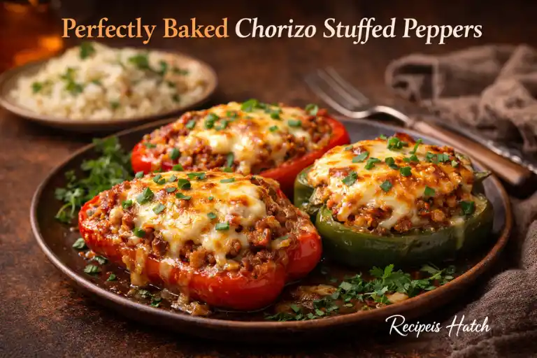 Perfectly Baked Chorizo Stuffed Peppers
