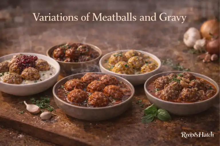 Variations of Meatballs and Gravy