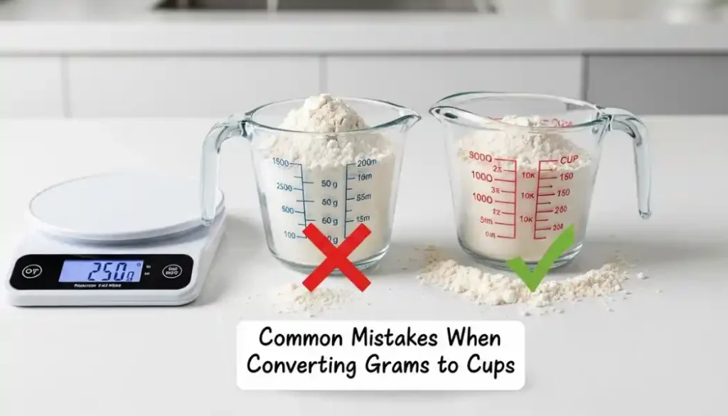 Common Mistakes When Converting Grams to Cups