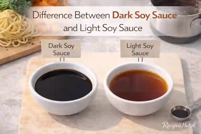 Difference Between Dark Soy Sauce and Light Soy Sauce