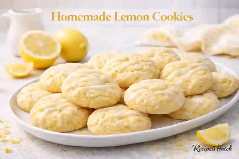 Homemade Lemon Cookies Ready to Enjoy