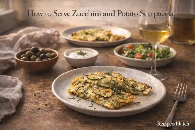 How to Serve Zucchini and Potato Scarpaccia