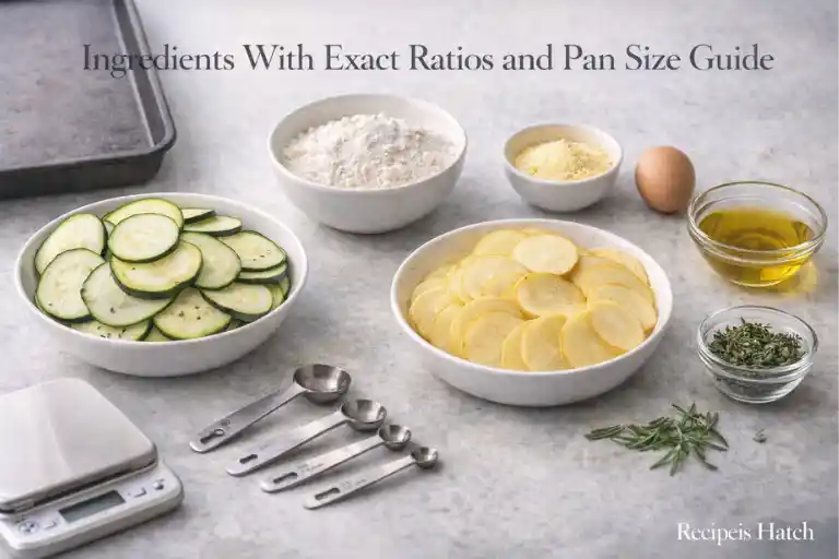 Ingredients With Exact Ratios and Pan Size Guide