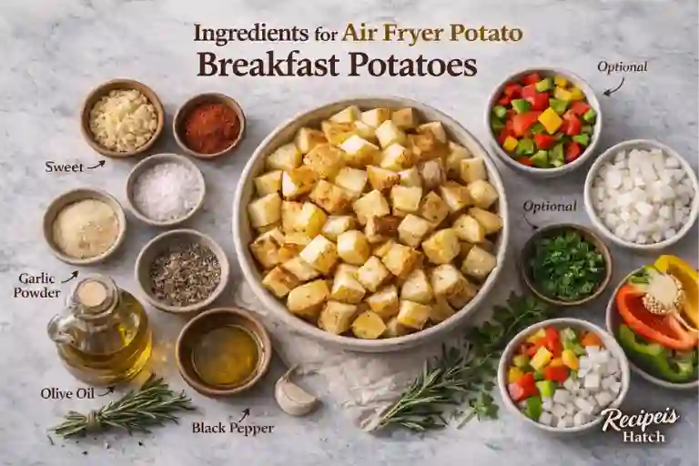 Ingredients for Air Fryer Breakfast Potatoes