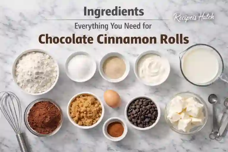 Ingredients – Everything You Need for Chocolate Cinnamon Rolls