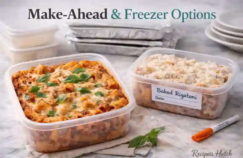 Make-Ahead & Freezer Options