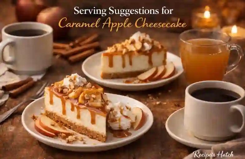 Serving Suggestions for Caramel Apple Cheesecake