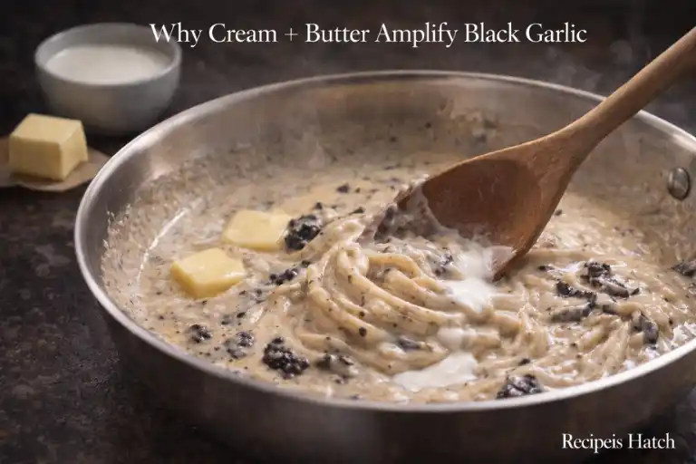 Why Cream + Butter Amplify Black Garlic