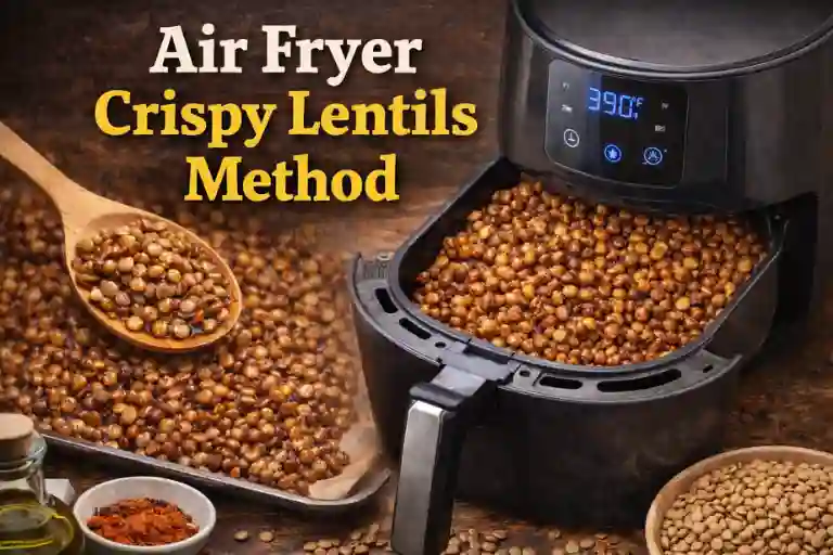 Air Fryer Crispy Lentils Method