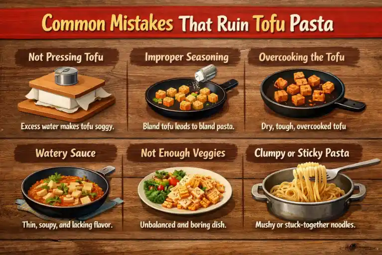 Common Mistakes That Ruin Tofu Pasta