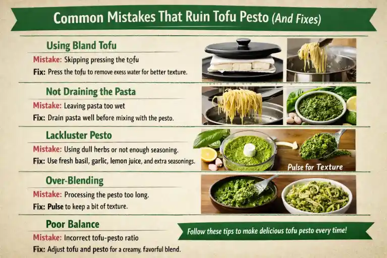 Common Mistakes That Ruin Tofu Pesto (And Fixes)