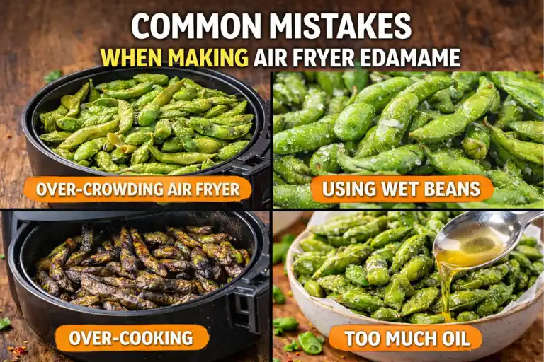Common Mistakes When Making Air Fryer Edamame