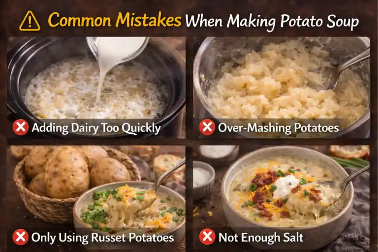 Common Mistakes When Making Potato Soup