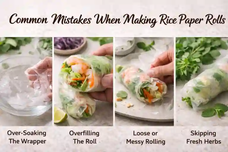 Common Mistakes When Making Rice Paper Rolls