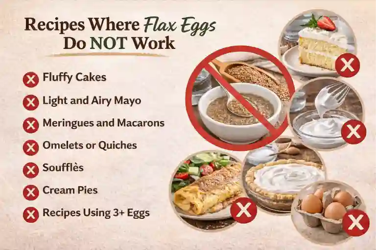 Recipes Where Flax Eggs Do NOT Work