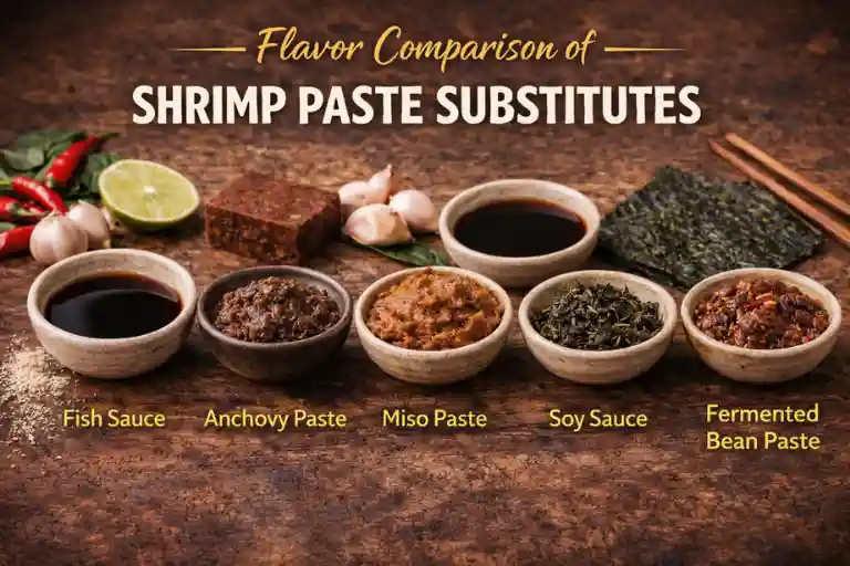 Flavor Comparison of Shrimp Paste Substitutes