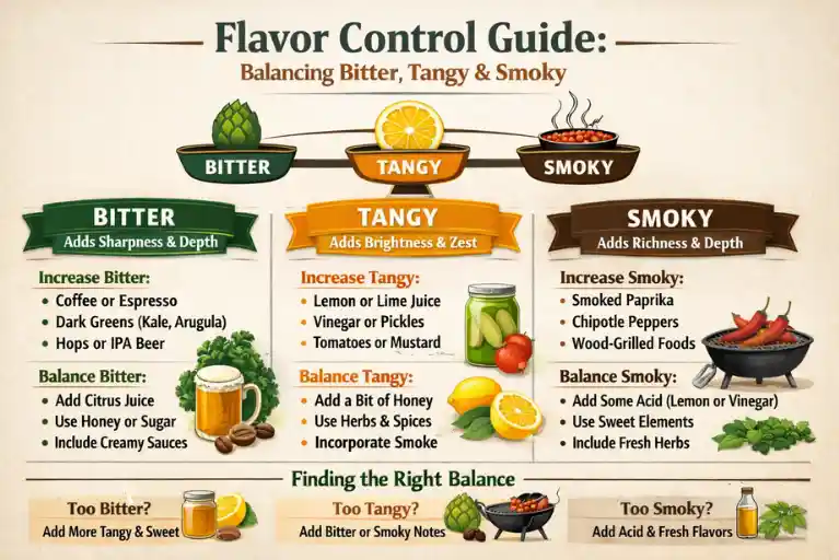 Flavor Control Guide (Bitter vs Tangy vs Smoky Balance)