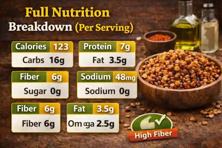 Full Nutrition Breakdown (Per Serving)