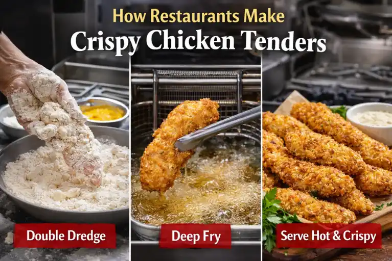 How Restaurants Make Crispy Chicken Tenders