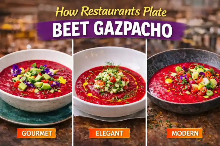 How Restaurants Plate Beet Gazpacho