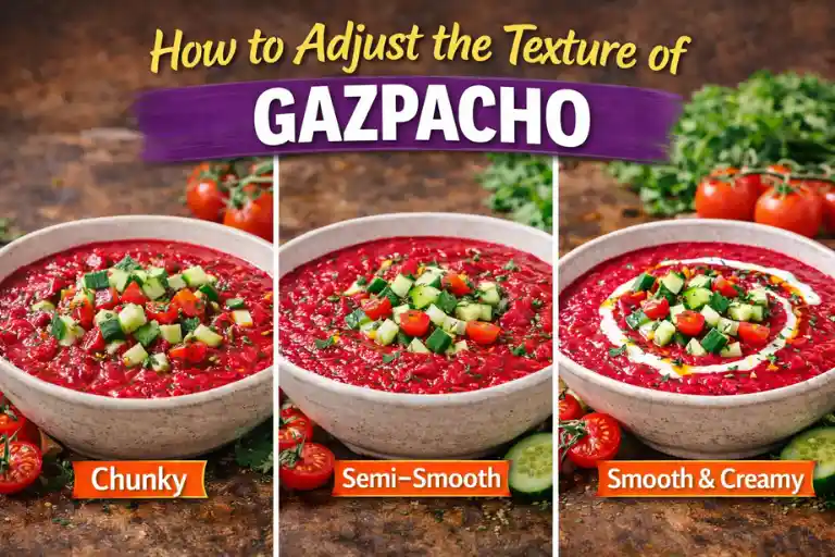 How to Adjust the Texture of Gazpacho