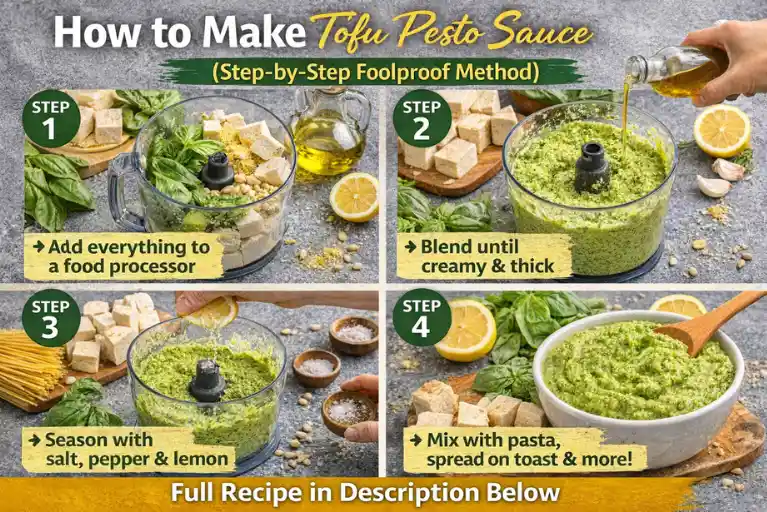 How to Make Tofu Pesto Sauce (Step-by-Step Foolproof Method)