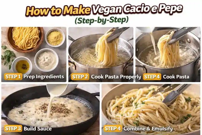 How to Make Vegan Cacio e Pepe (Step-by-Step)