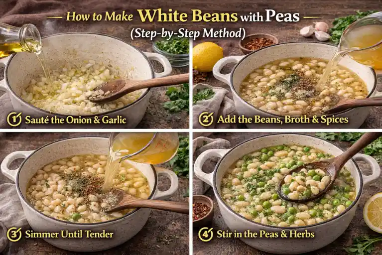 How to Make White Beans with Peas (Step-by-Step Method)