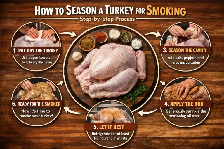 How to Season a Turkey for Smoking (Step-by-Step Process)