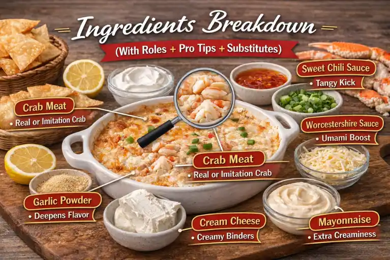 Ingredients Breakdown (With Roles + Pro Tips + Substitutes)