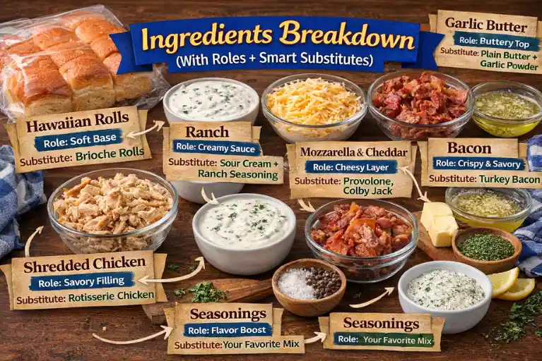 Ingredients Breakdown (With Roles + Smart Substitutes)