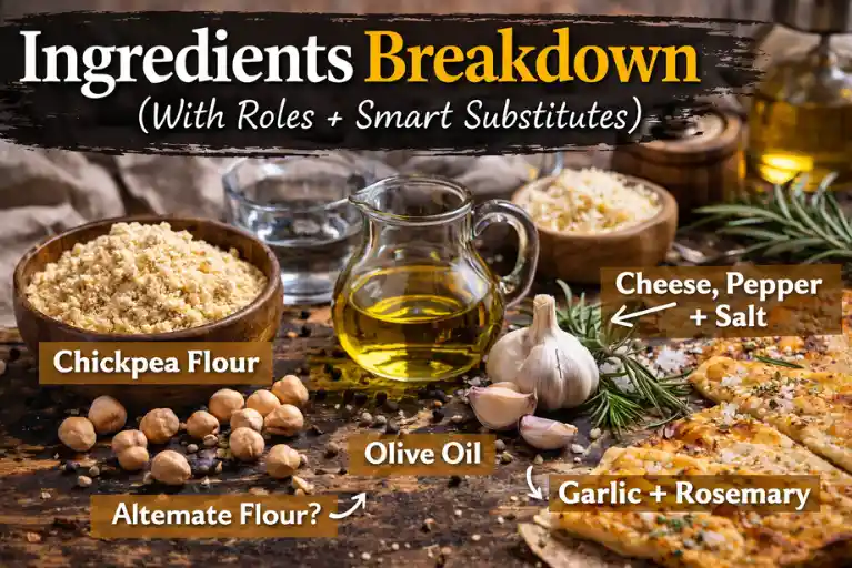 Ingredients Breakdown (With Roles + Smart Substitutes)