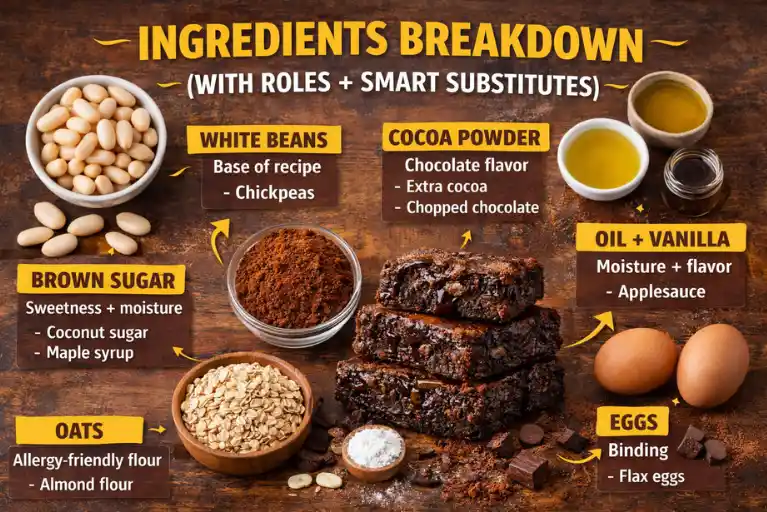 Ingredients Breakdown (With Roles + Smart Substitutes)