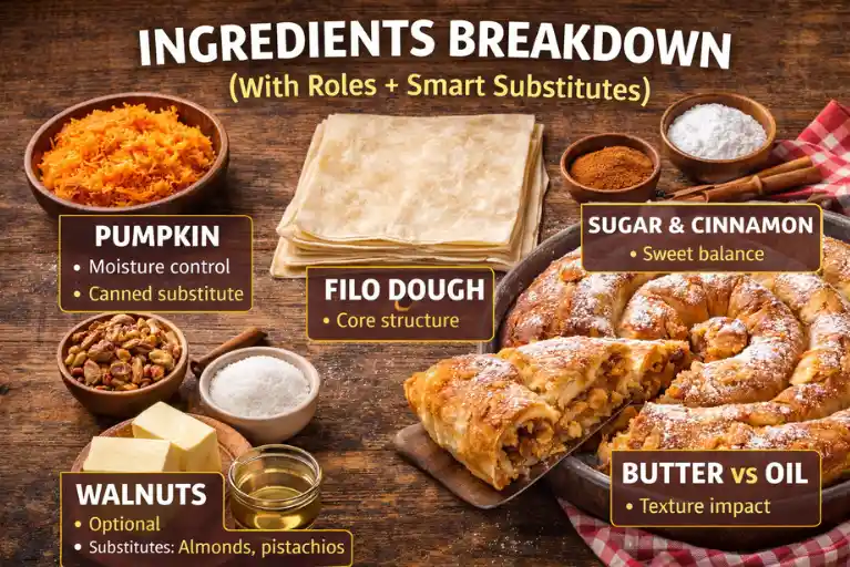 Ingredients Breakdown (With Roles + Smart Substitutes)