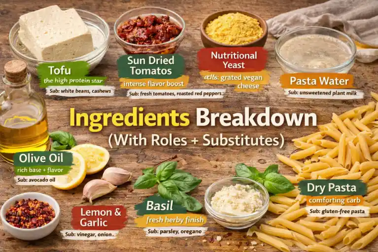 Ingredients Breakdown (With Roles + Substitutes)